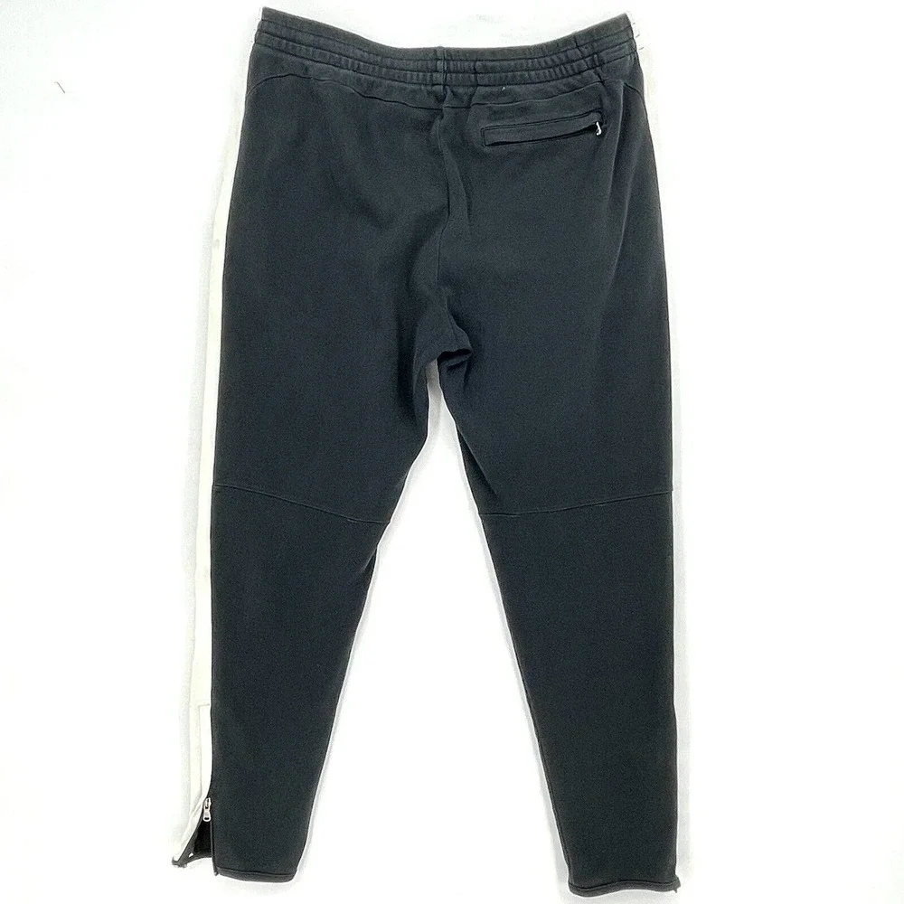 Polo Ralph Lauren Sz Med Performance Jogger Pants‎ Sweatpants Black White Stripe
